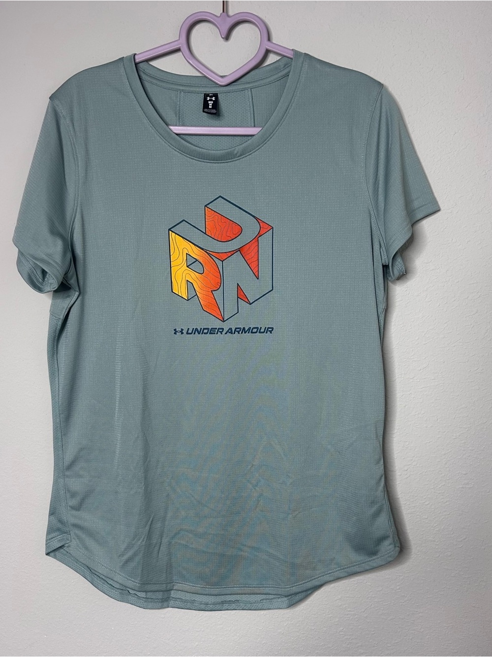 Under Armour Run Shirt M Medium Gym Athletic